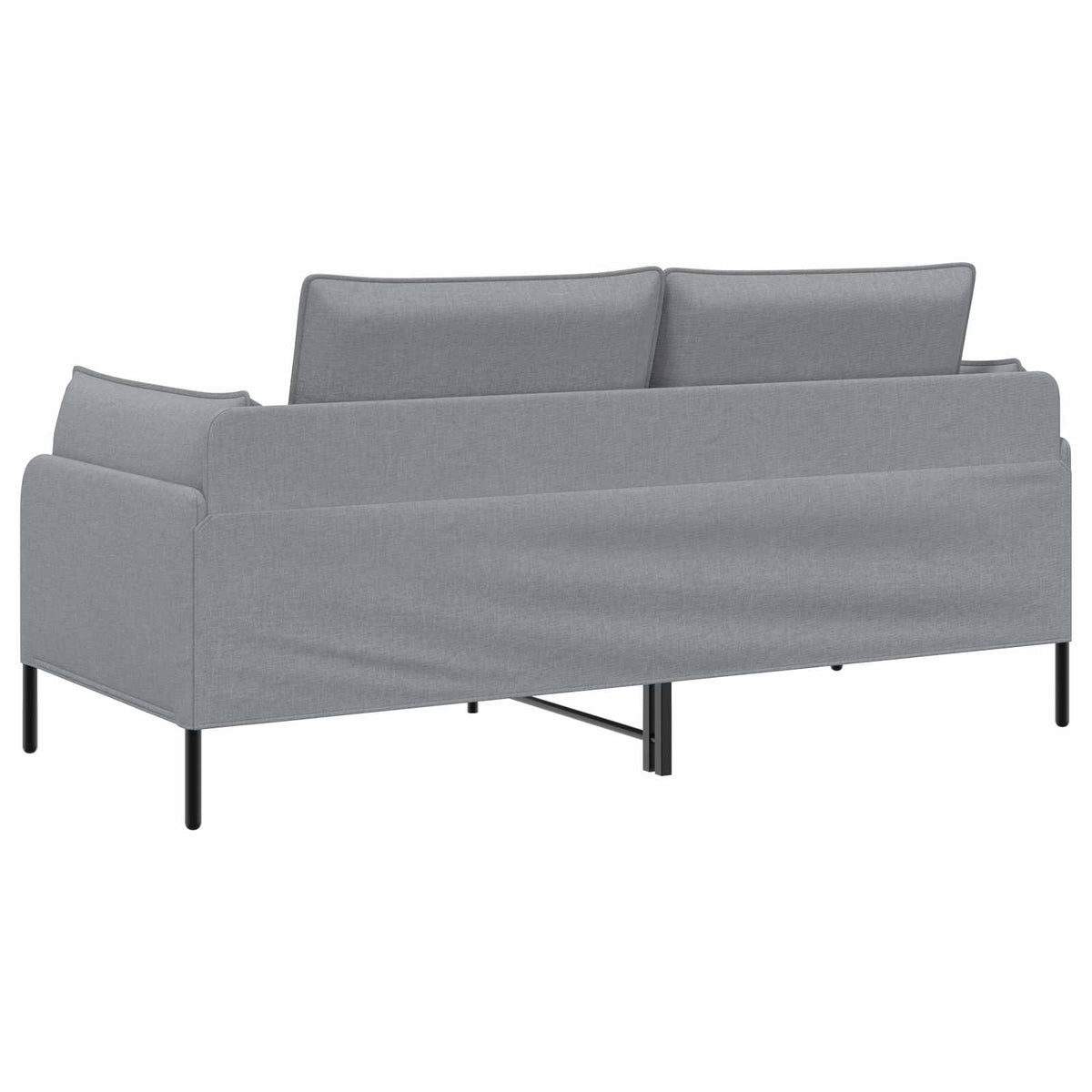 vidaXL Sofa dwuosobowa jasnoszary 188 x 81 x 89 cm tkanina