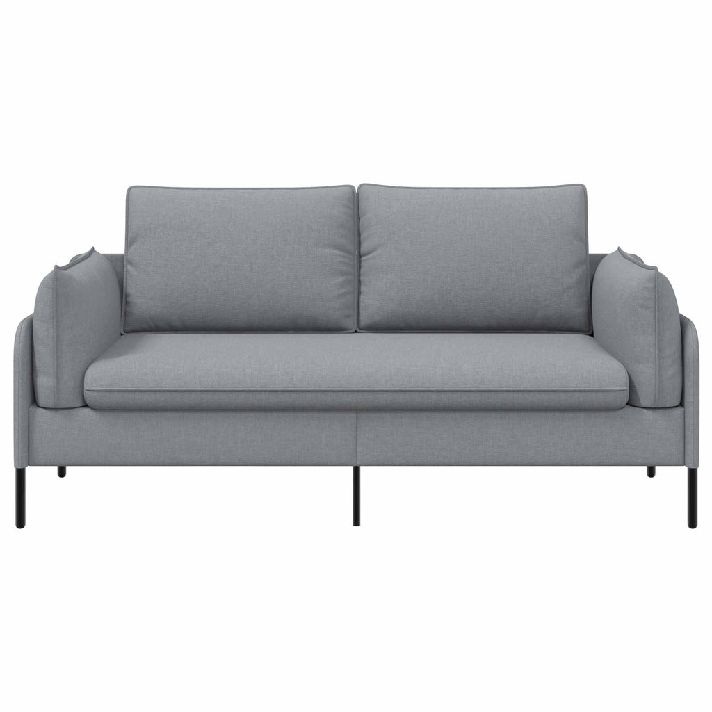 vidaXL Sofa dwuosobowa jasnoszary 188 x 81 x 89 cm tkanina
