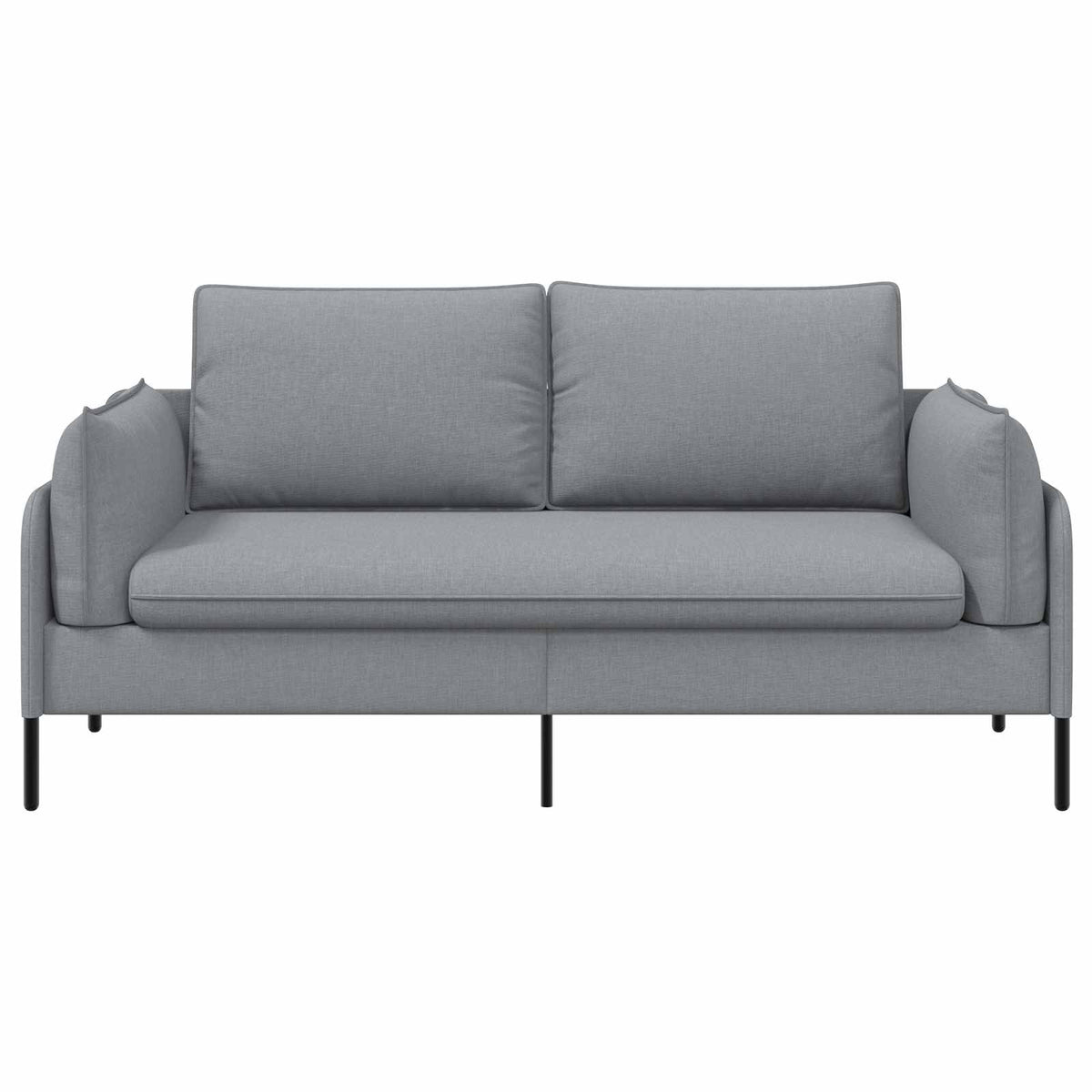 vidaXL Sofa dwuosobowa jasnoszary 188 x 81 x 89 cm tkanina