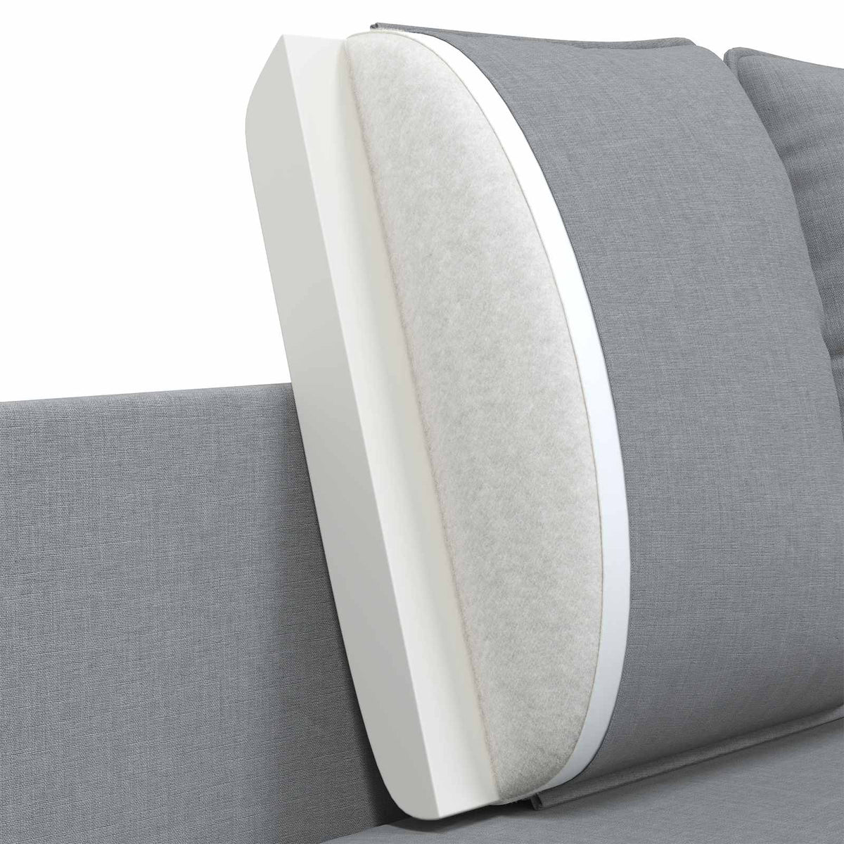 vidaXL Sofa dwuosobowa jasnoszary 188 x 81 x 89 cm tkanina