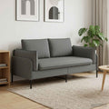 vidaXL Sofa dwuosobowa ciemnoszary 188 x 81 x 89 cm tkanina