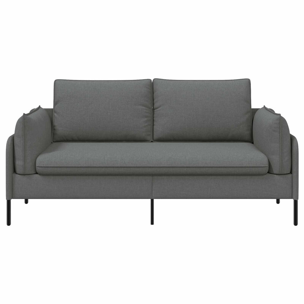 vidaXL Sofa dwuosobowa ciemnoszary 188 x 81 x 89 cm tkanina