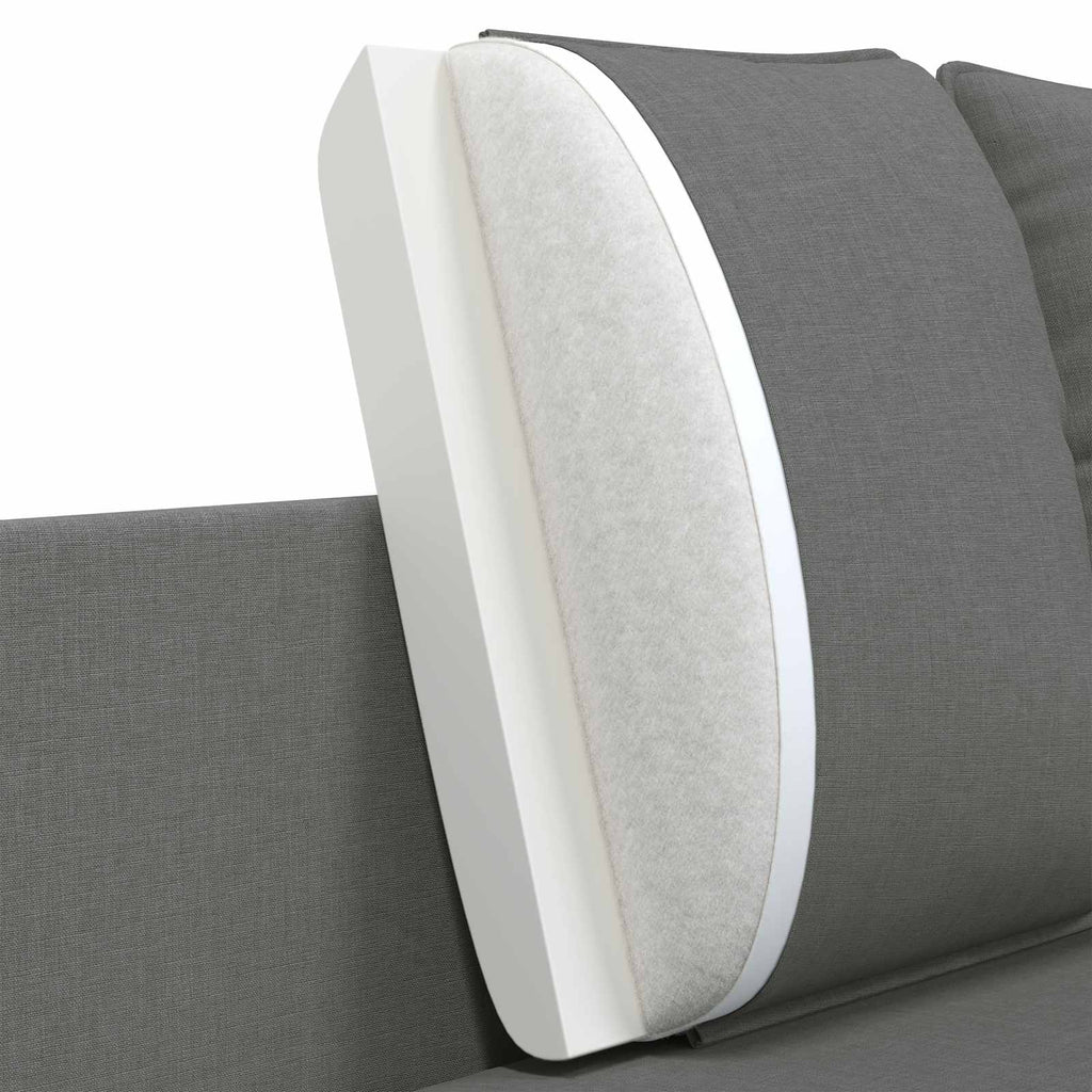 vidaXL Sofa dwuosobowa ciemnoszary 188 x 81 x 89 cm tkanina