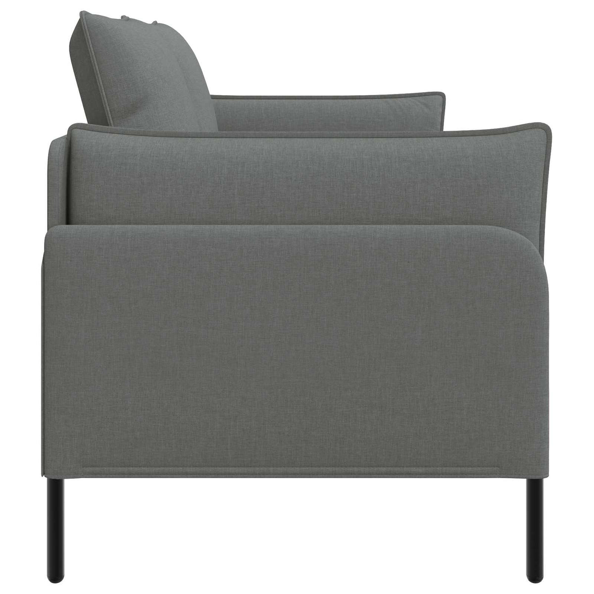 vidaXL Sofa dwuosobowa ciemnoszary 188 x 81 x 89 cm tkanina