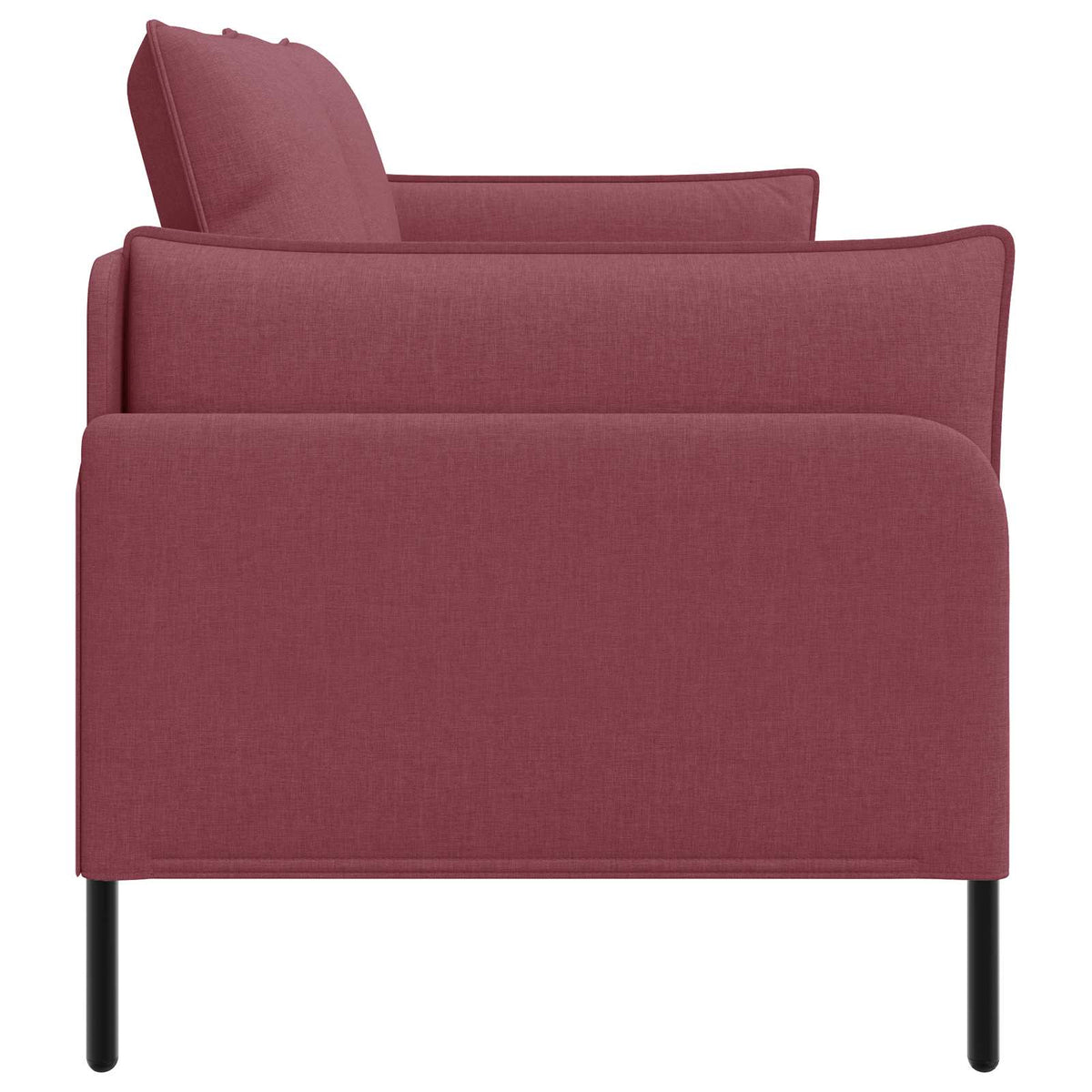 vidaXL Sofa dwuosobowa Czerwone wino 188 x 81 x 89 cm tkanina