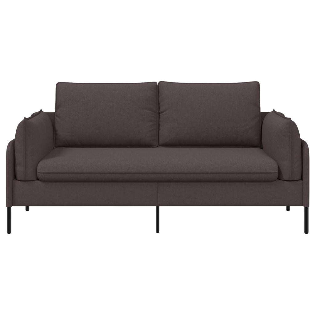 vidaXL Sofa dwuosobowa Ciemny brąz 188 x 81 x 89 cm tkanina