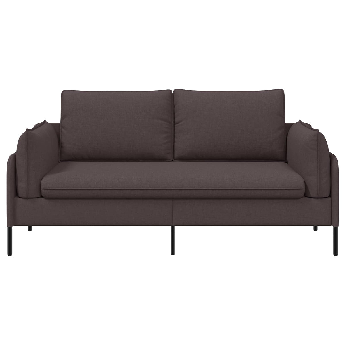 vidaXL Sofa dwuosobowa Ciemny brąz 188 x 81 x 89 cm tkanina