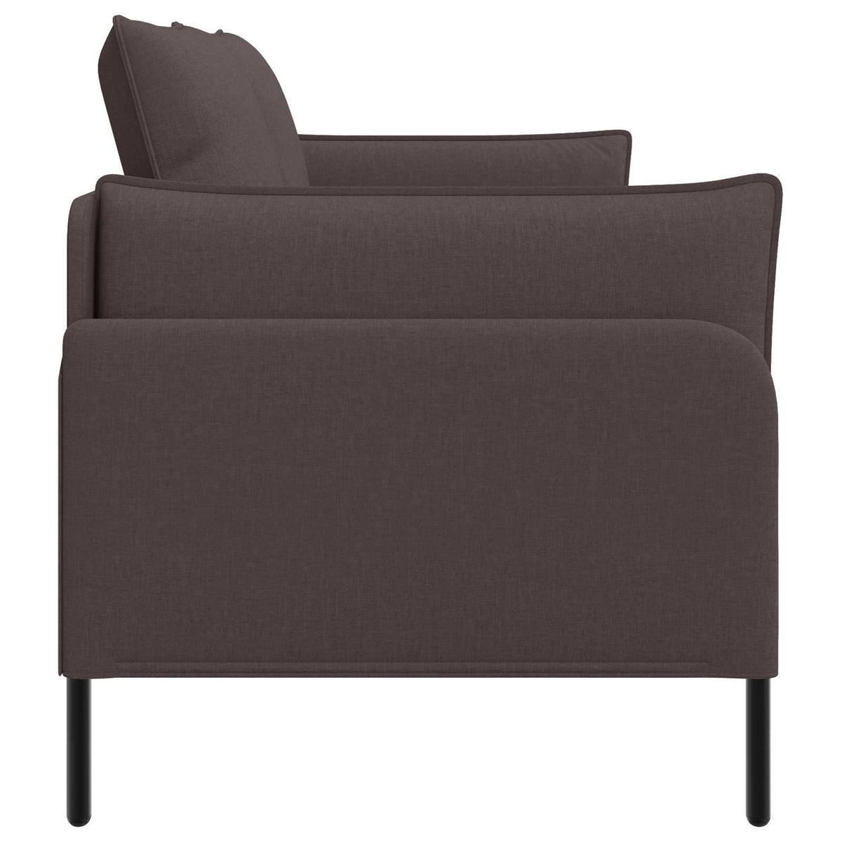 vidaXL Sofa dwuosobowa Ciemny brąz 188 x 81 x 89 cm tkanina