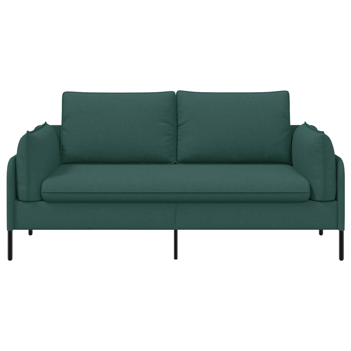 vidaXL Sofa dwuosobowa Ciemnozielony 188 x 81 x 89 cm tkanina