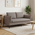 vidaXL Sofa dwuosobowa Szarobeżowy 188 x 81 x 89 cm tkanina