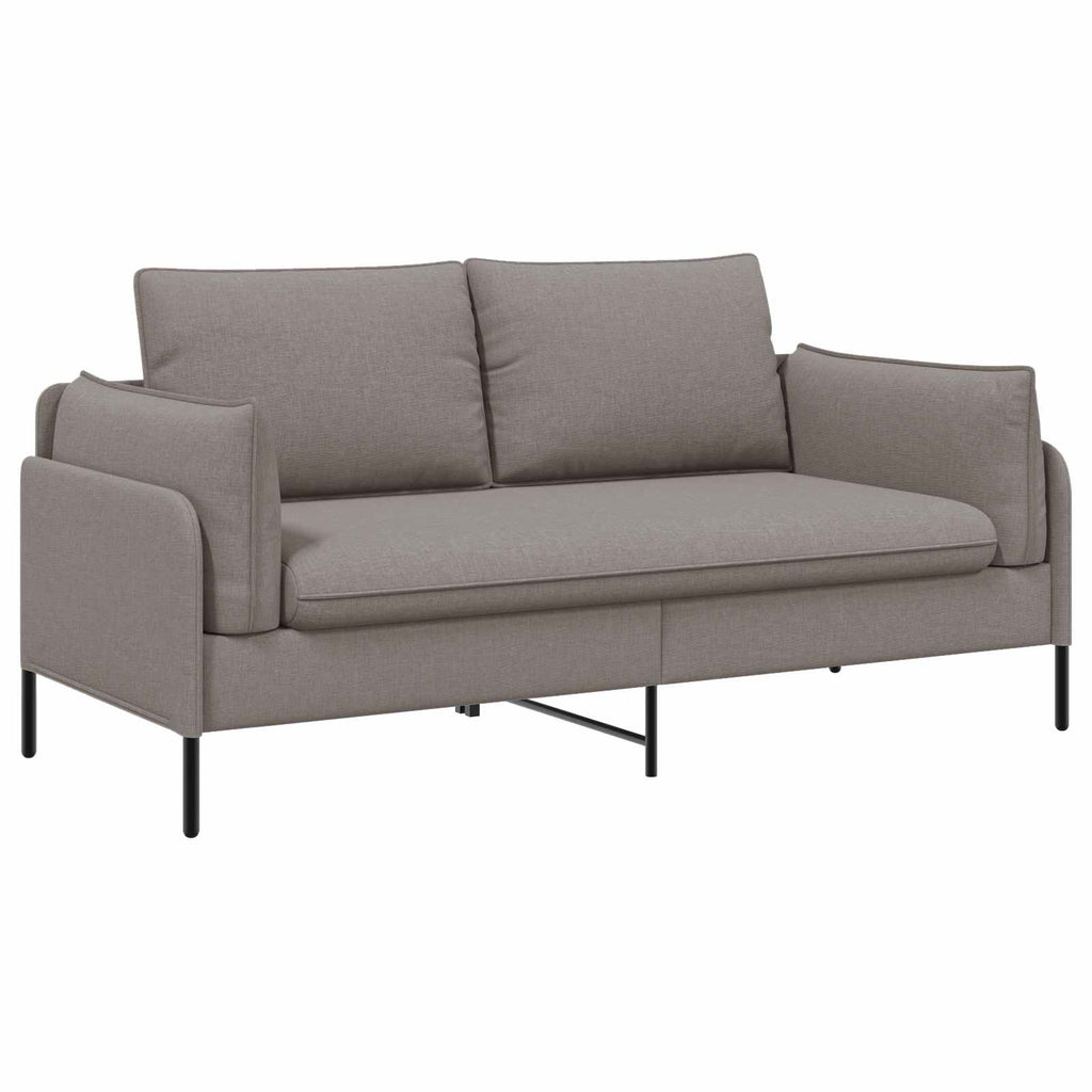 vidaXL Sofa dwuosobowa Szarobeżowy 188 x 81 x 89 cm tkanina