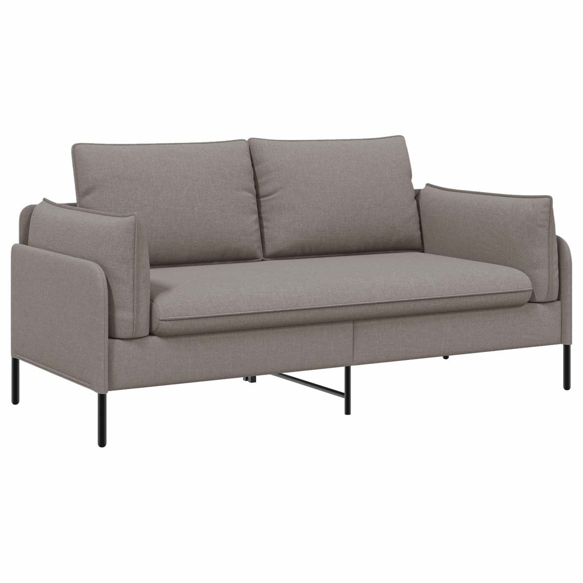 vidaXL Sofa dwuosobowa Szarobeżowy 188 x 81 x 89 cm tkanina