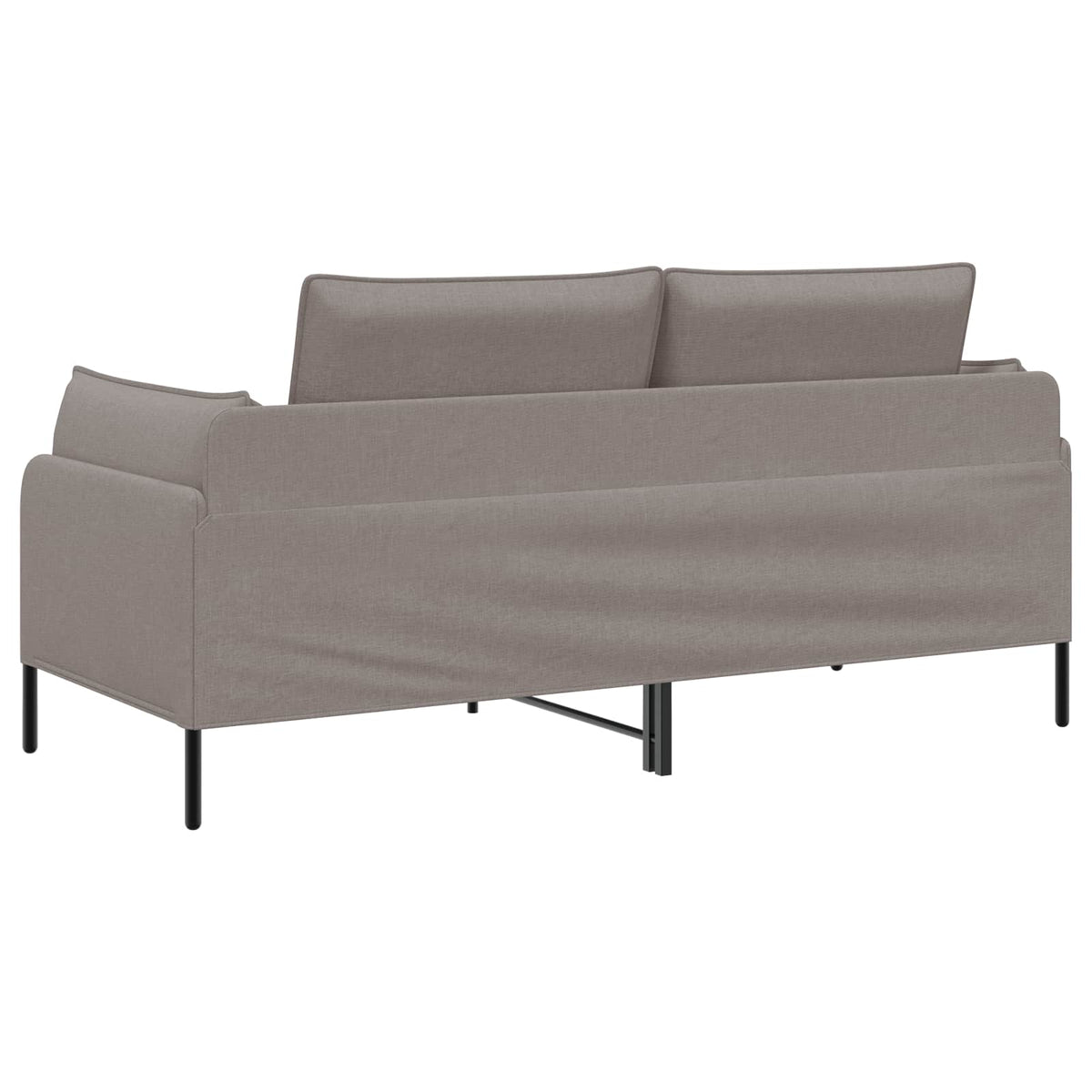 vidaXL Sofa dwuosobowa Szarobeżowy 188 x 81 x 89 cm tkanina