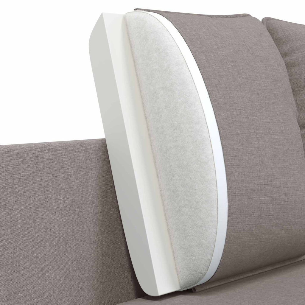 vidaXL Sofa dwuosobowa Szarobeżowy 188 x 81 x 89 cm tkanina