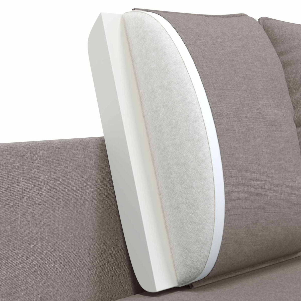 vidaXL Sofa dwuosobowa Szarobeżowy 188 x 81 x 89 cm tkanina