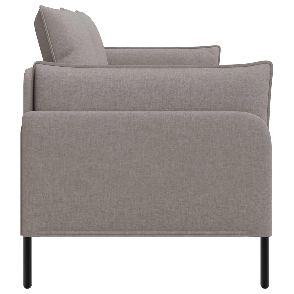 vidaXL Sofa dwuosobowa Szarobeżowy 188 x 81 x 89 cm tkanina