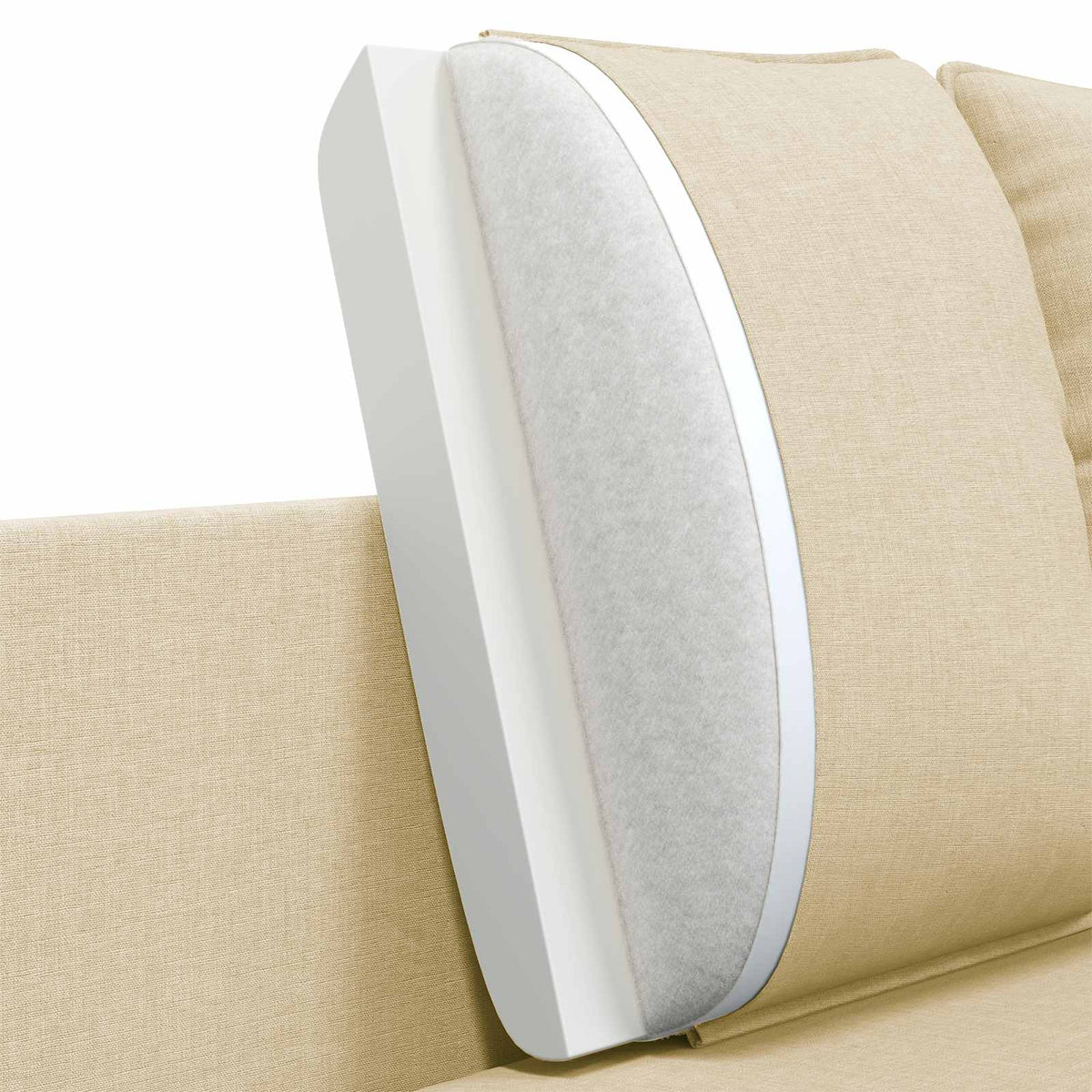 vidaXL Sofa dwuosobowa kremowy 188 x 81 x 89 cm tkanina