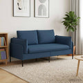 vidaXL Sofa dwuosobowa niebieski 188 x 81 x 89 cm tkanina