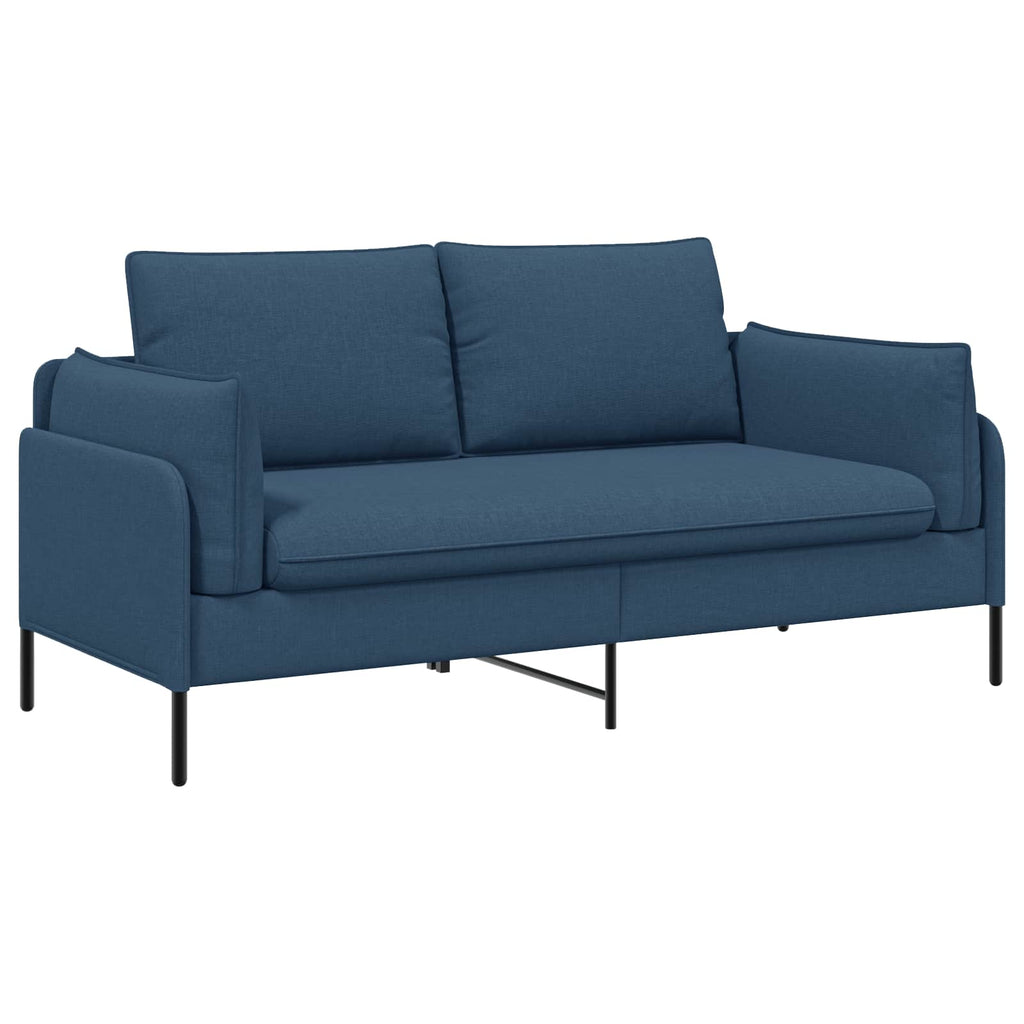 vidaXL Sofa dwuosobowa niebieski 188 x 81 x 89 cm tkanina
