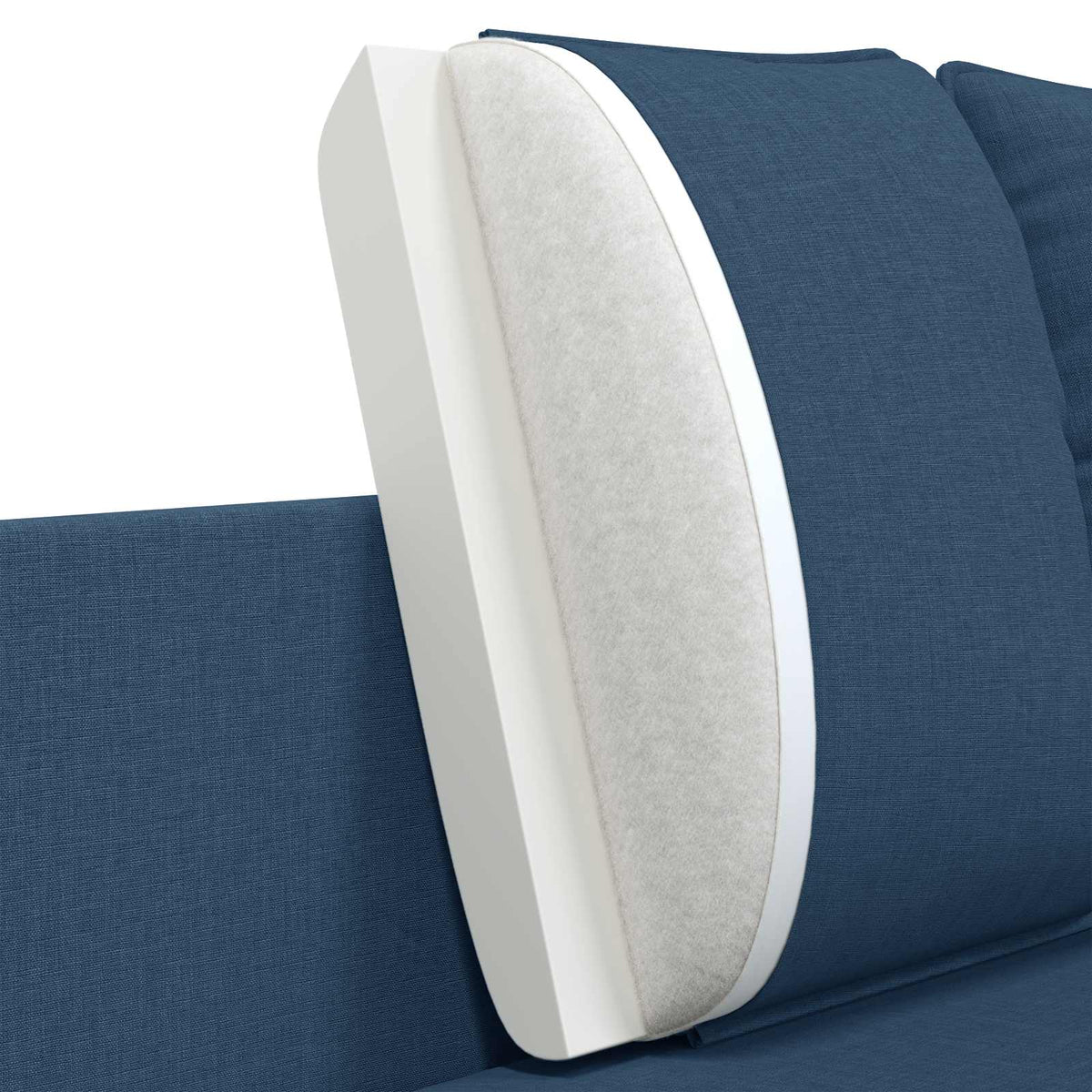 vidaXL Sofa dwuosobowa niebieski 188 x 81 x 89 cm tkanina
