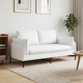 vidaXL Sofa dwuosobowa Biały 188 x 81 x 89 cm tkanina