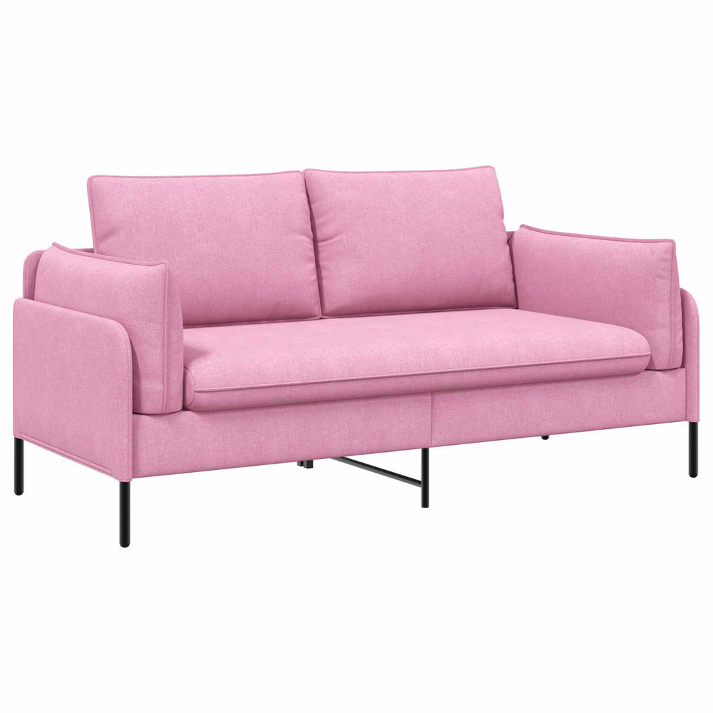 vidaXL Sofa dwuosobowa różowy 188 x 81 x 89 cm tkanina