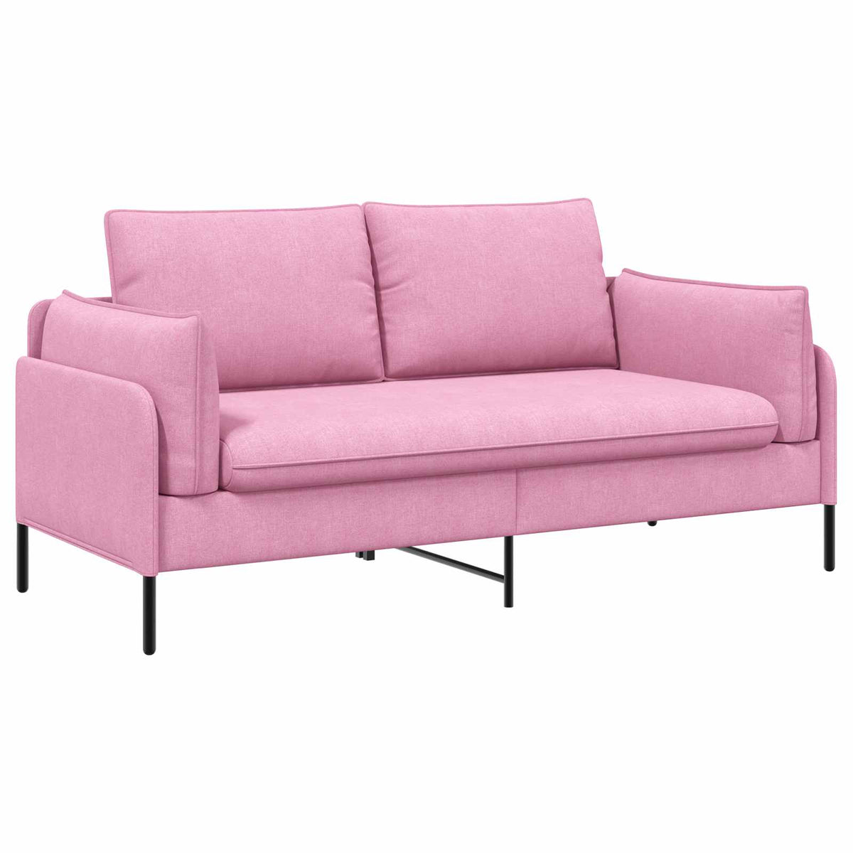 vidaXL Sofa dwuosobowa różowy 188 x 81 x 89 cm tkanina