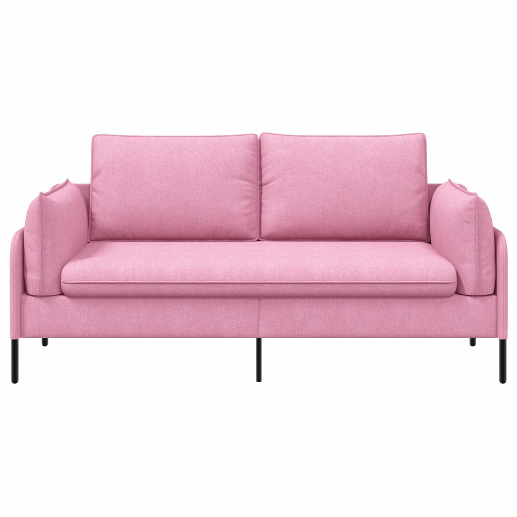 vidaXL Sofa dwuosobowa różowy 188 x 81 x 89 cm tkanina