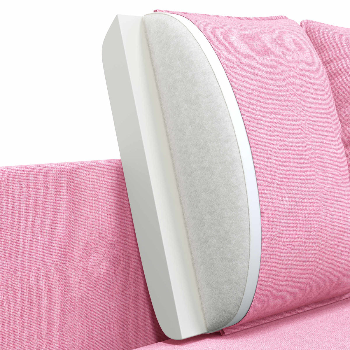 vidaXL Sofa dwuosobowa różowy 188 x 81 x 89 cm tkanina
