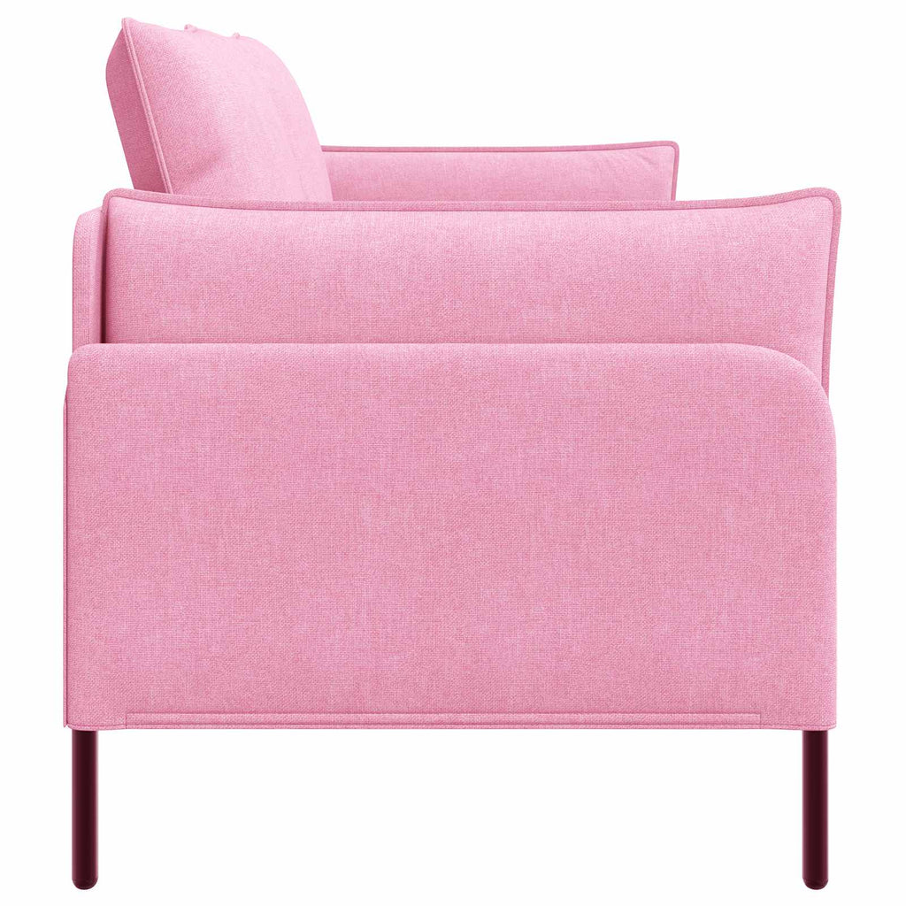 vidaXL Sofa dwuosobowa różowy 188 x 81 x 89 cm tkanina
