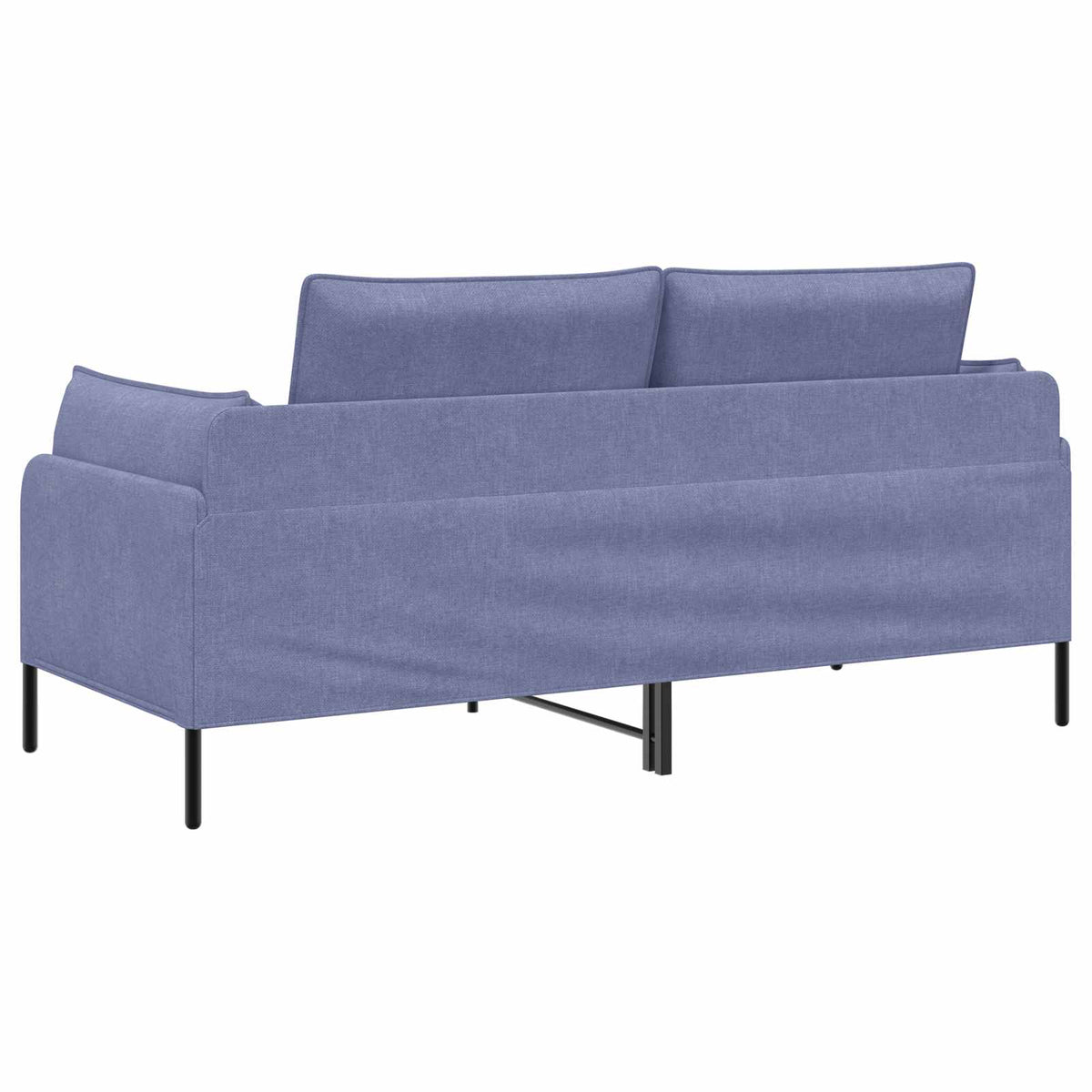 vidaXL Sofa dwuosobowa Niebieski dżins 188 x 81 x 89 cm tkanina