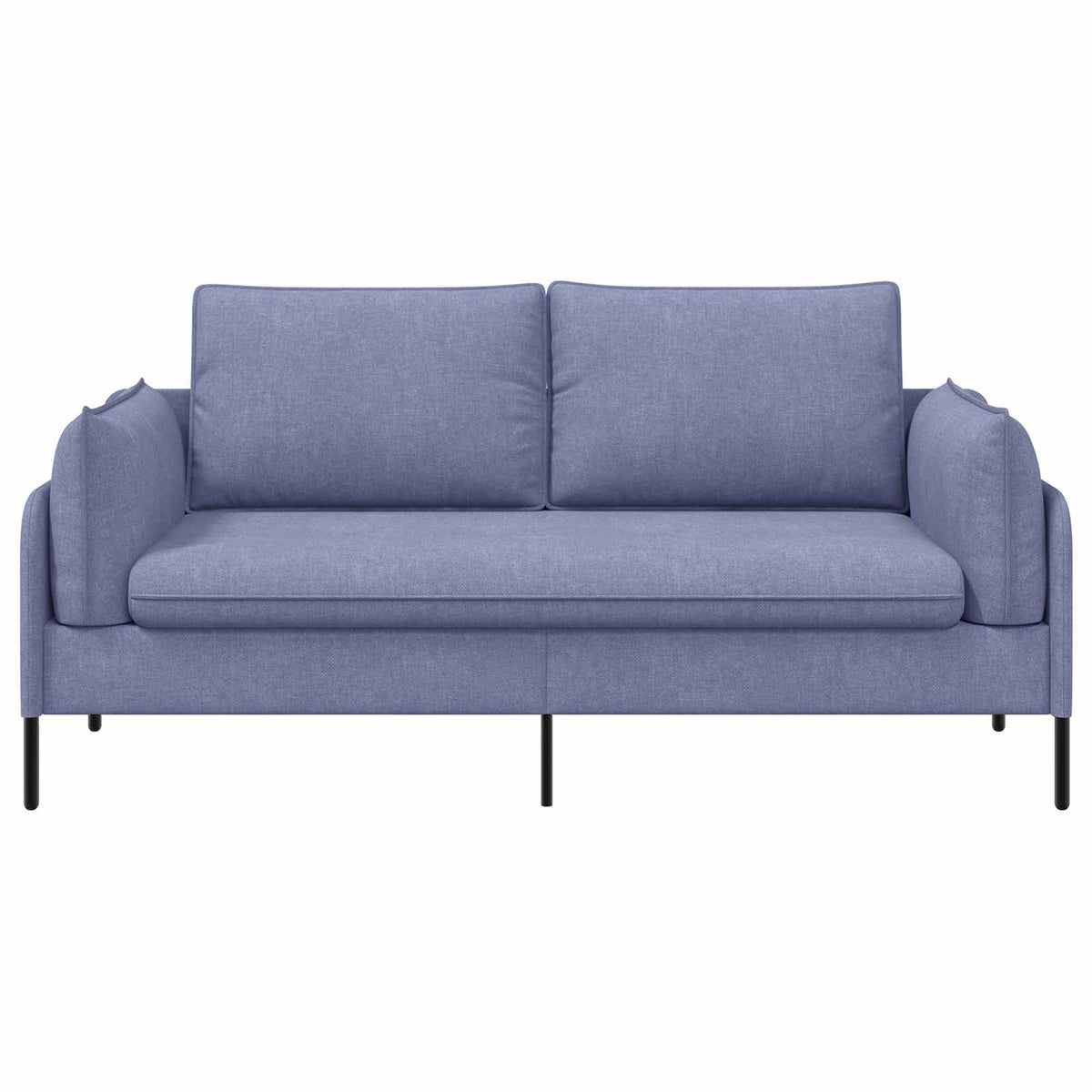 vidaXL Sofa dwuosobowa Niebieski dżins 188 x 81 x 89 cm tkanina