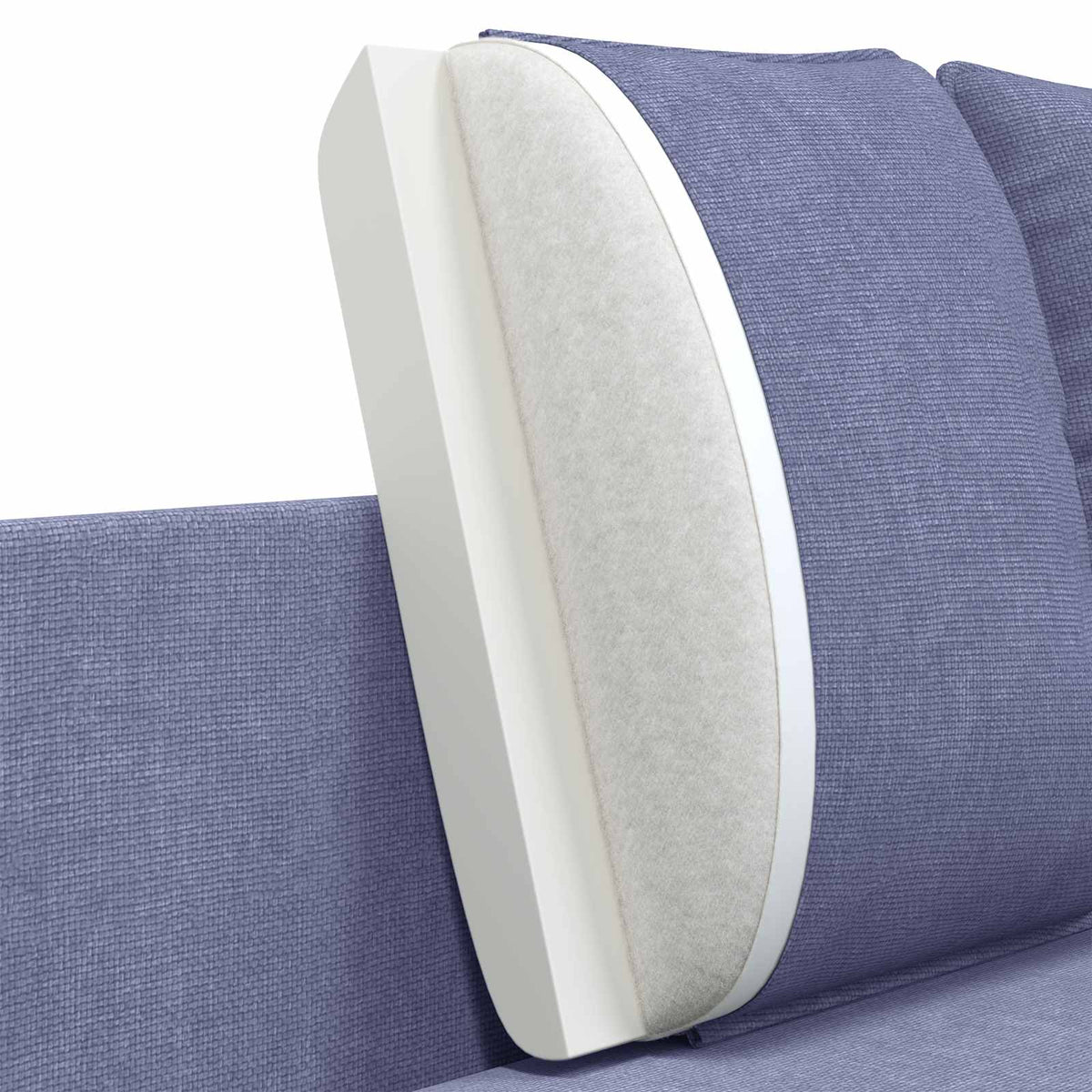vidaXL Sofa dwuosobowa Niebieski dżins 188 x 81 x 89 cm tkanina