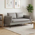 vidaXL Sofa dwuosobowa 2-osobowy jasnoszary 188 x 81 x 89 cm Welur