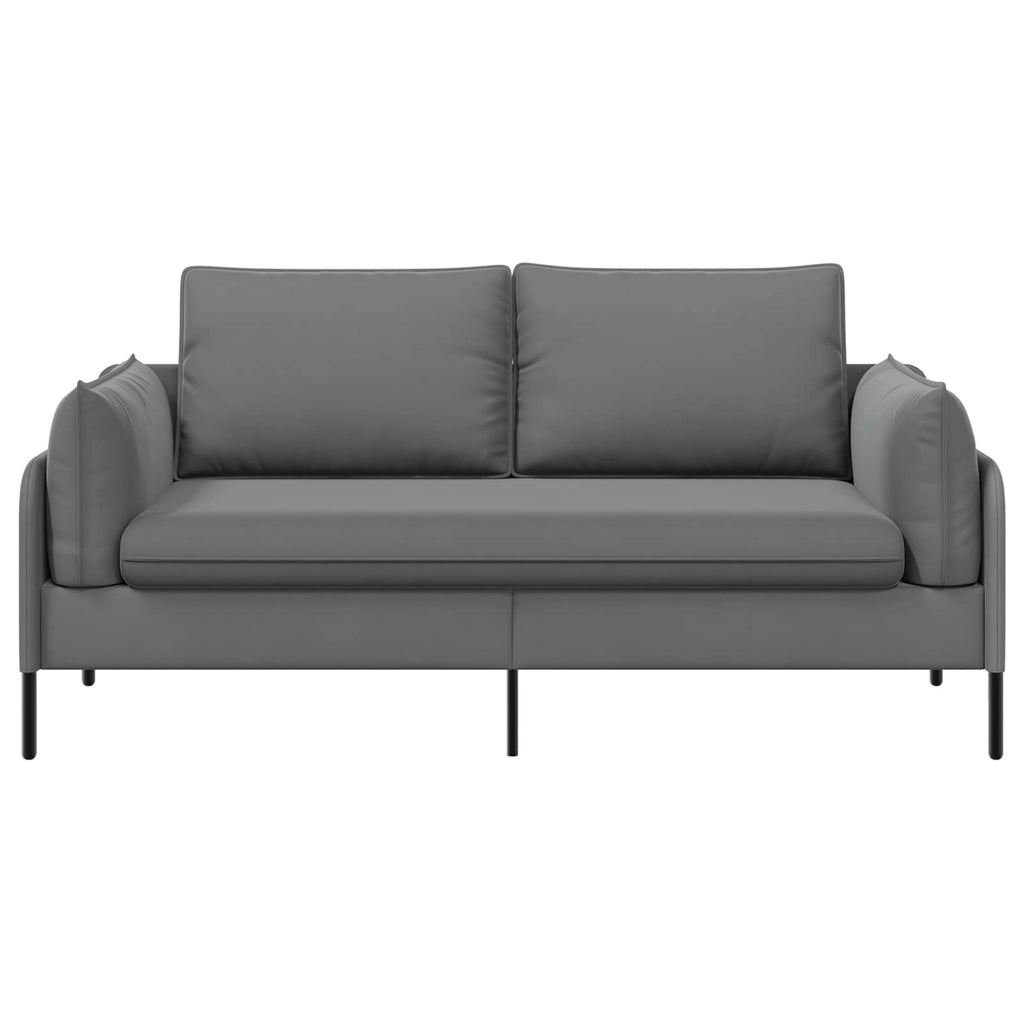 vidaXL Sofa dwuosobowa 2-osobowy ciemnoszary 188 x 81 x 89 cm Welur