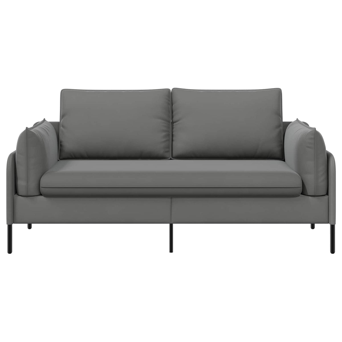 vidaXL Sofa dwuosobowa 2-osobowy ciemnoszary 188 x 81 x 89 cm Welur