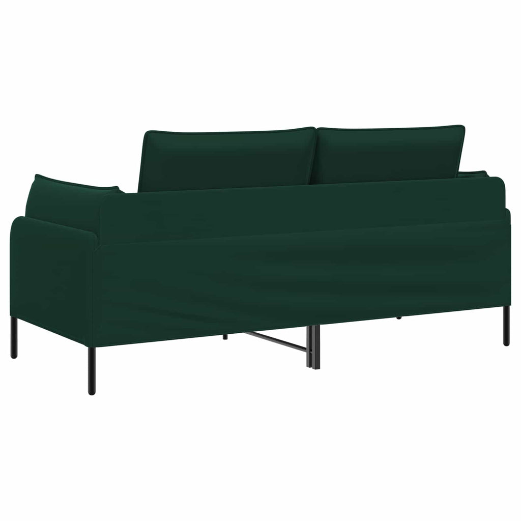 vidaXL Sofa dwuosobowa 2-osobowy Ciemnozielony 188 x 81 x 89 cm Welur