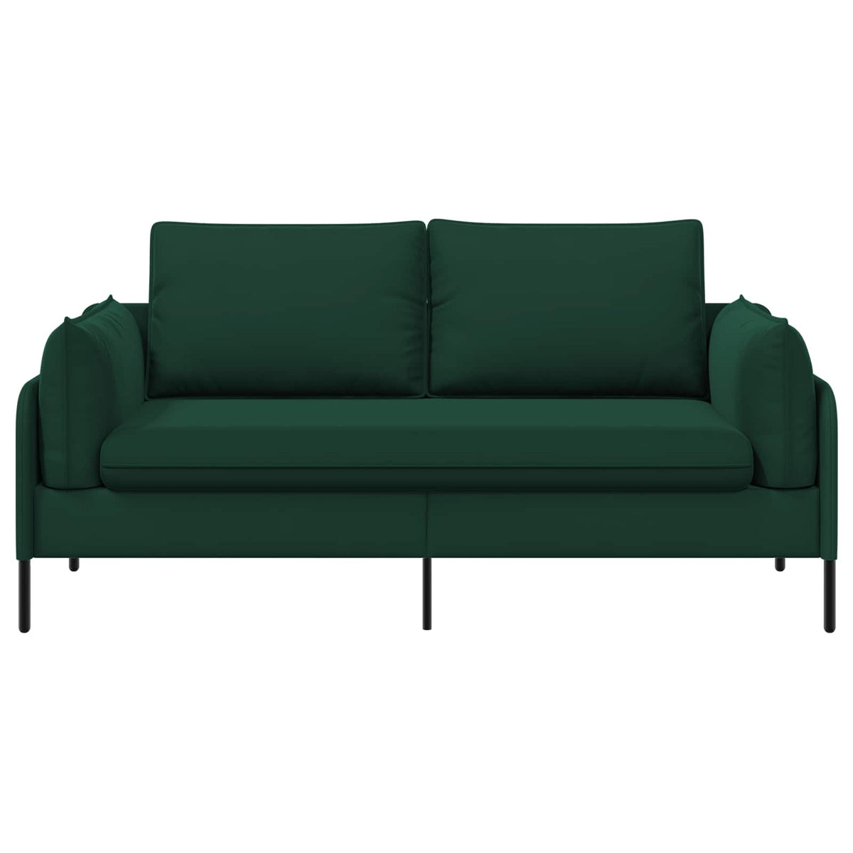 vidaXL Sofa dwuosobowa 2-osobowy Ciemnozielony 188 x 81 x 89 cm Welur