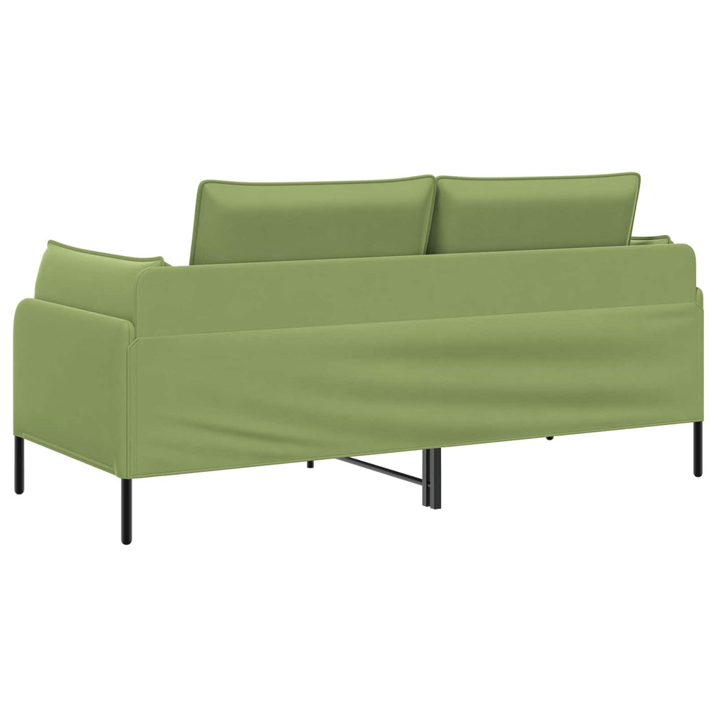 vidaXL Sofa dwuosobowa 2-osobowy Jasnozielony 188 x 81 x 89 cm Welur