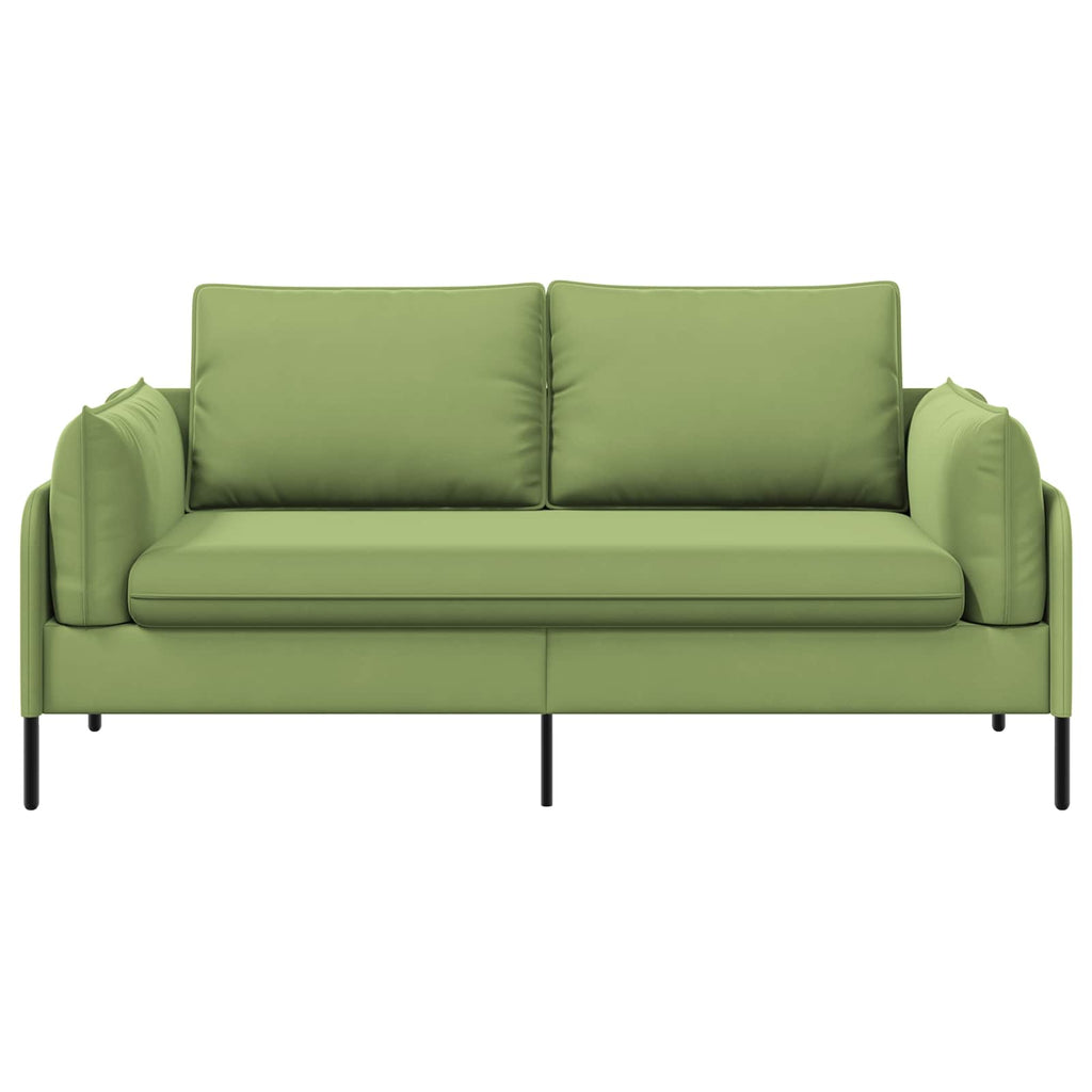 vidaXL Sofa dwuosobowa 2-osobowy Jasnozielony 188 x 81 x 89 cm Welur