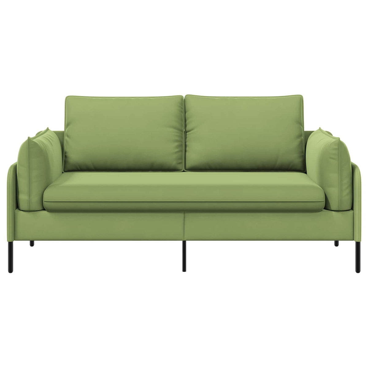 vidaXL Sofa dwuosobowa 2-osobowy Jasnozielony 188 x 81 x 89 cm Welur