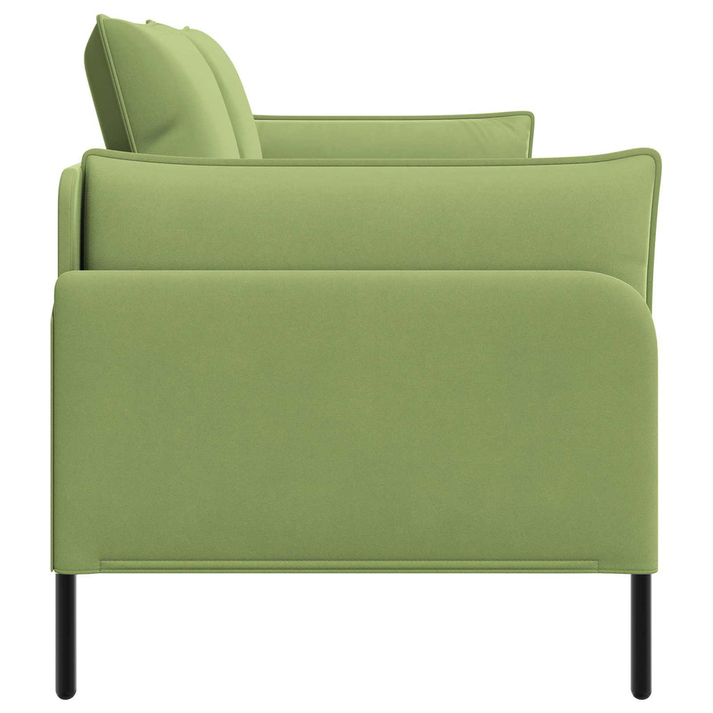 vidaXL Sofa dwuosobowa 2-osobowy Jasnozielony 188 x 81 x 89 cm Welur