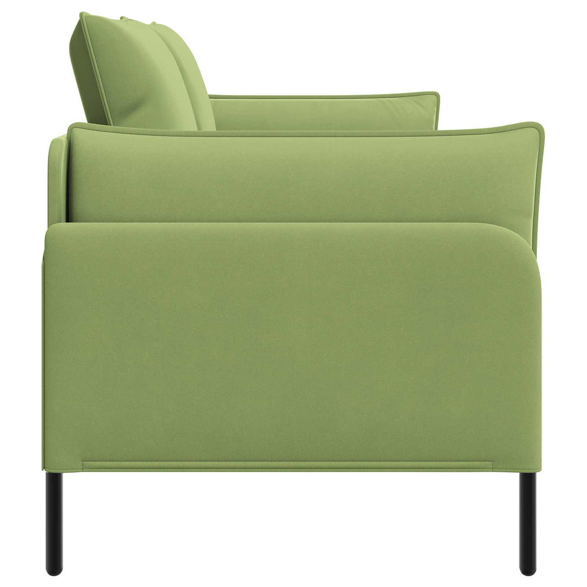 vidaXL Sofa dwuosobowa 2-osobowy Jasnozielony 188 x 81 x 89 cm Welur