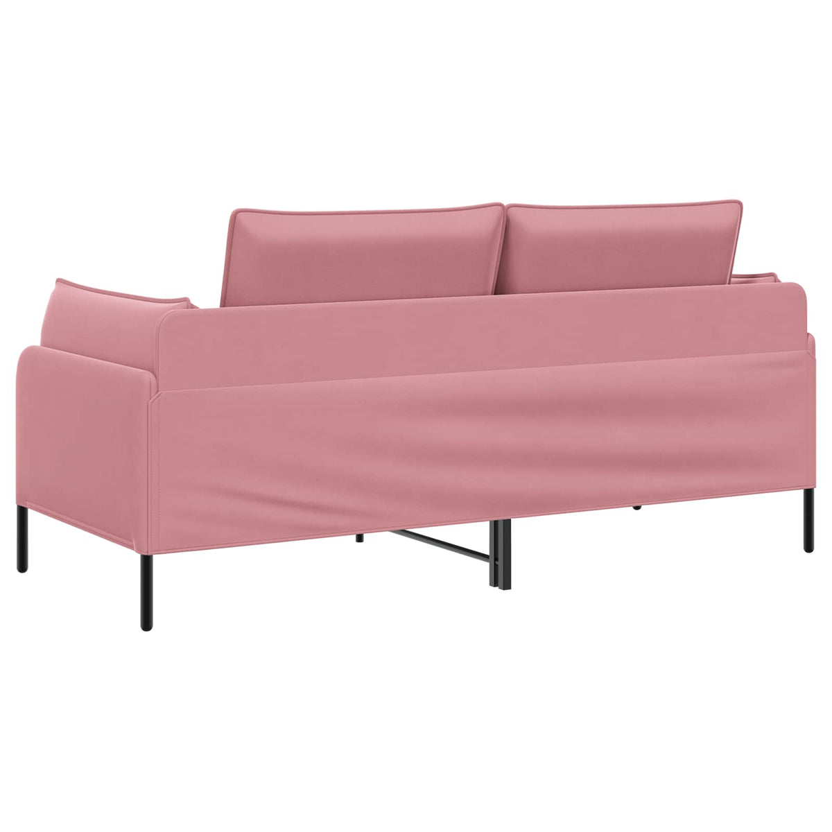 vidaXL Sofa dwuosobowa 2-osobowy różowy 188 x 81 x 89 cm Welur