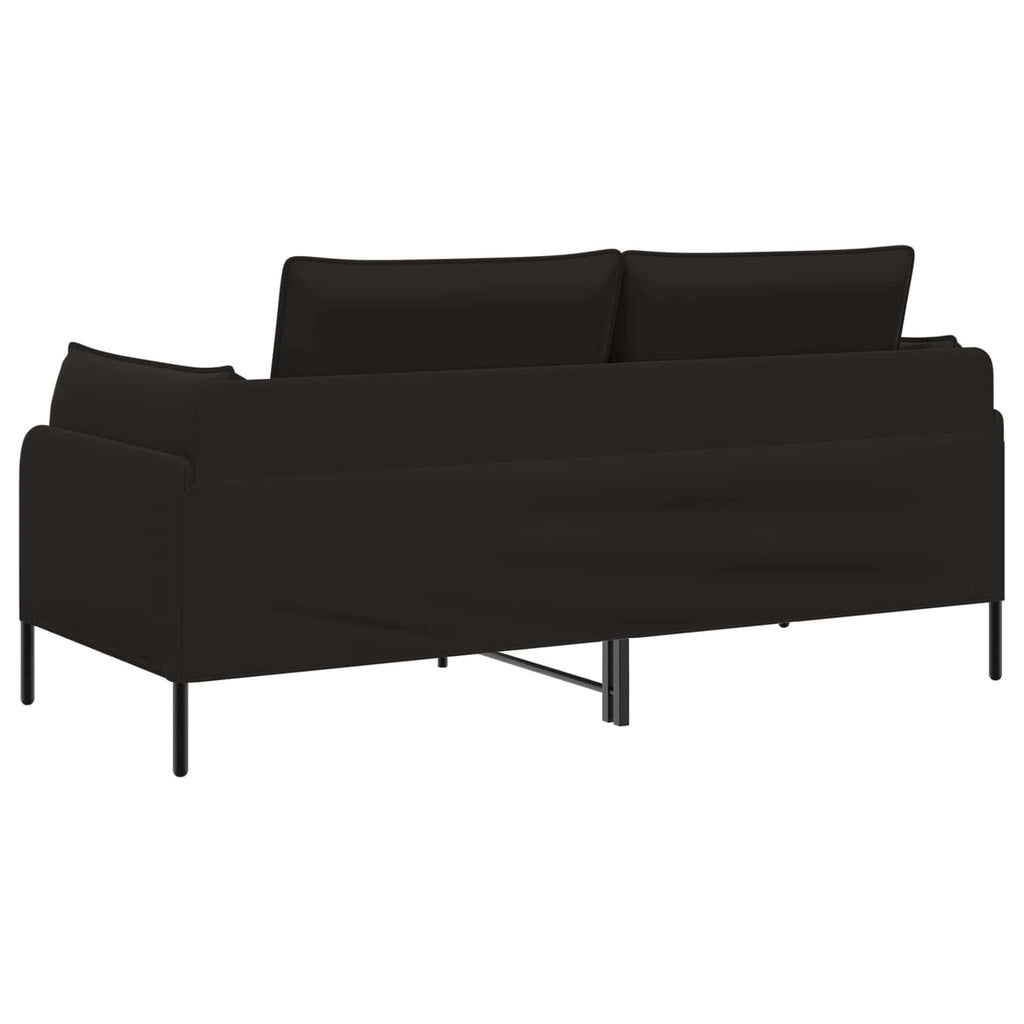 vidaXL Sofa dwuosobowa 2-osobowy Czarny 188 x 81 x 89 cm Welur