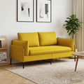 vidaXL Sofa dwuosobowa 2-osobowy żółty 188 x 81 x 89 cm Welur