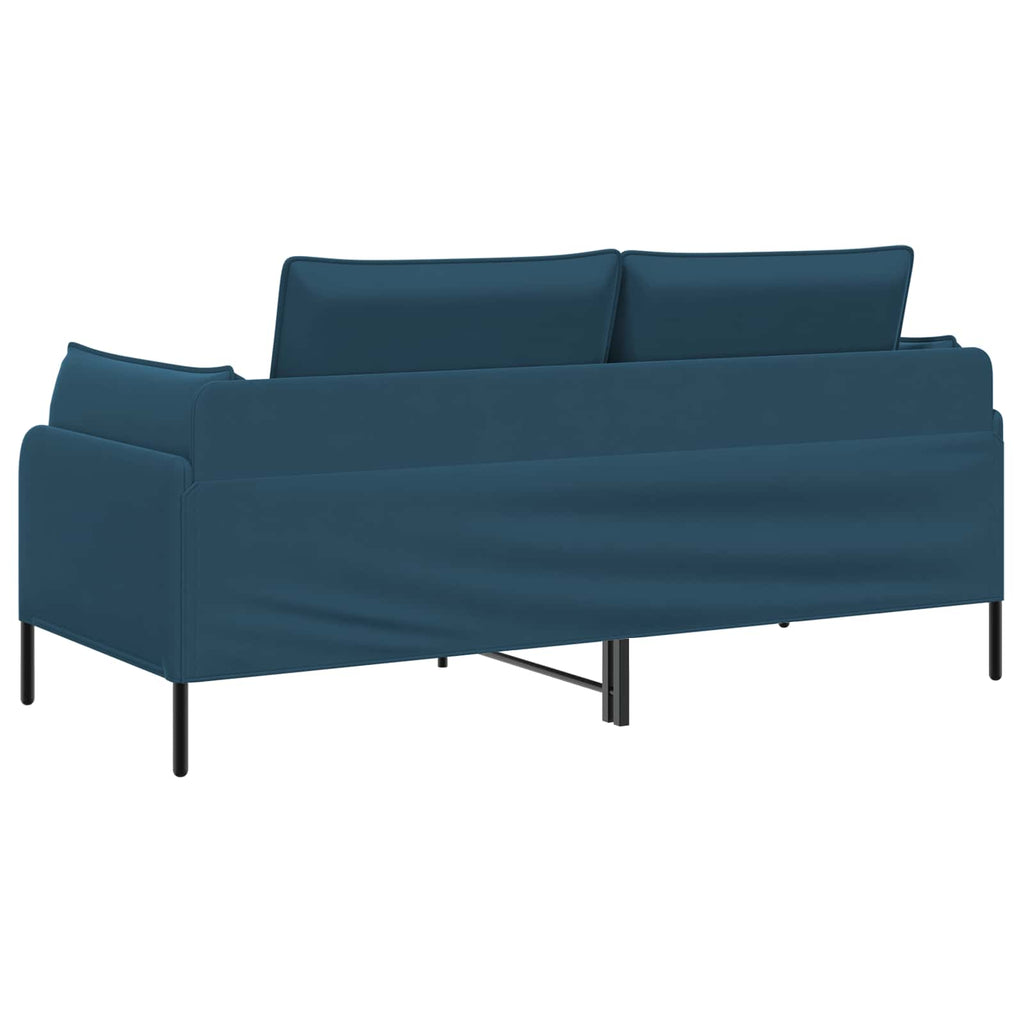 vidaXL Sofa dwuosobowa 2-osobowy niebieski 188 x 81 x 89 cm Welur