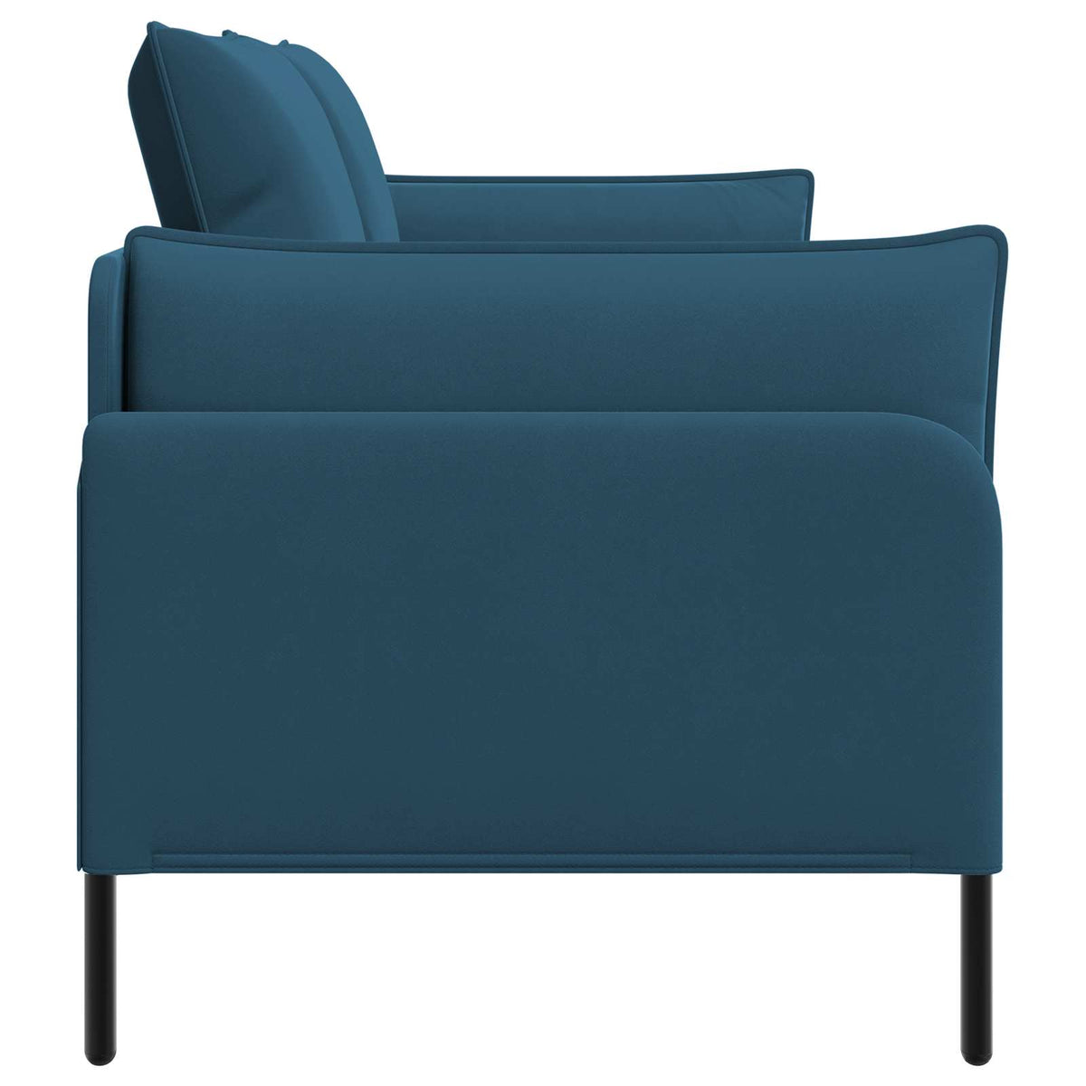 vidaXL Sofa dwuosobowa 2-osobowy niebieski 188 x 81 x 89 cm Welur