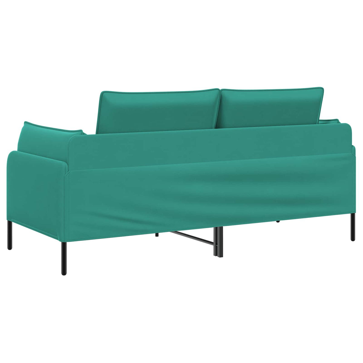 vidaXL Sofa dwuosobowa 2-osobowy Turkusowy 188 x 81 x 89 cm Welur
