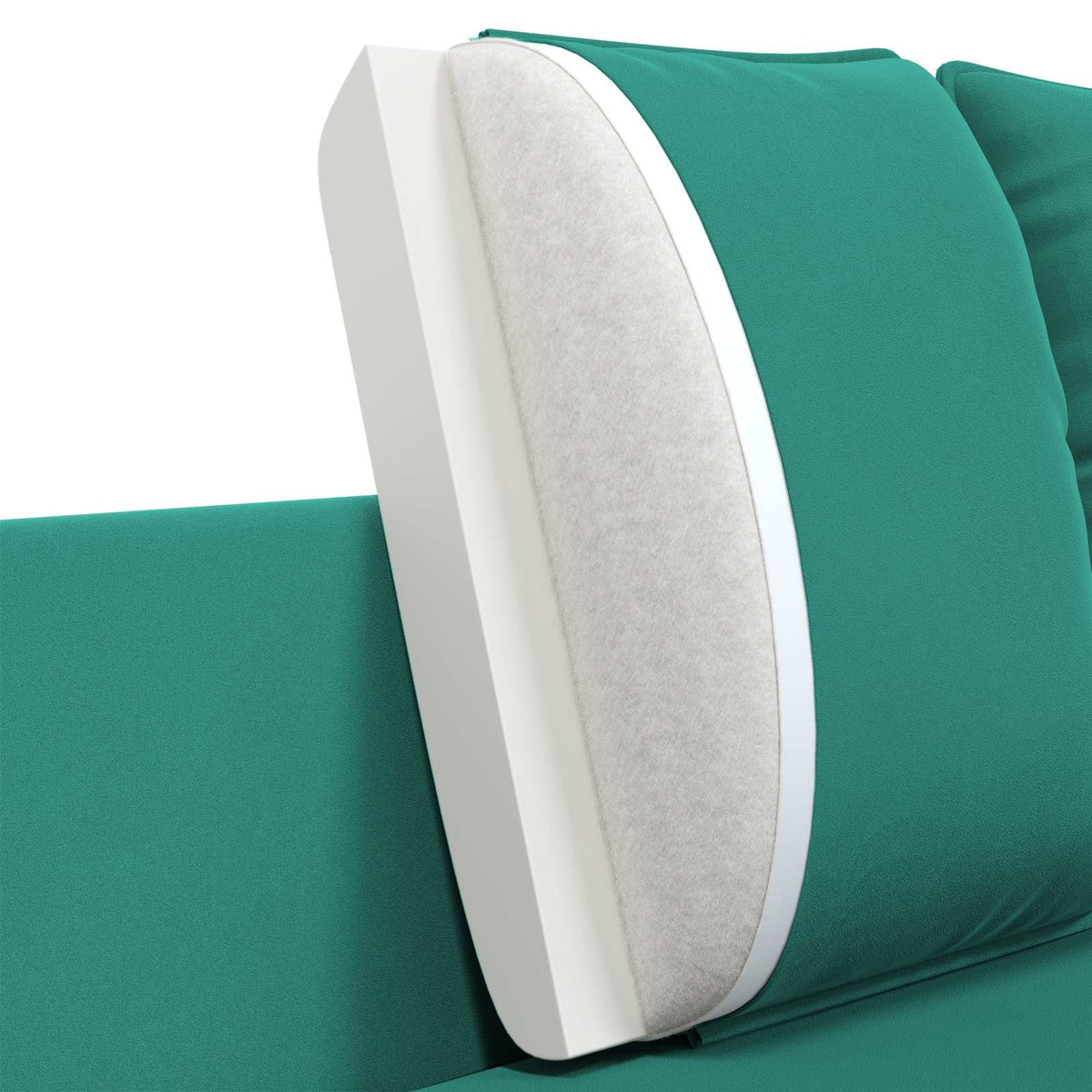 vidaXL Sofa dwuosobowa 2-osobowy Turkusowy 188 x 81 x 89 cm Welur